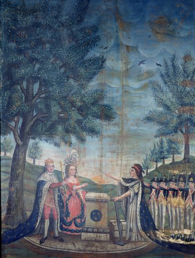 Giuramento del Re, della Regina, della Nazione e della Guardia Nazionale alla Festa della Federazione, 14 luglio 1790 da Dubois